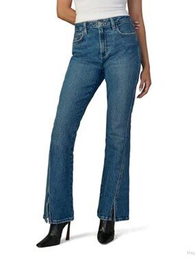 High Rise Petite Curvy Bootcut Jeans Stretch Denim